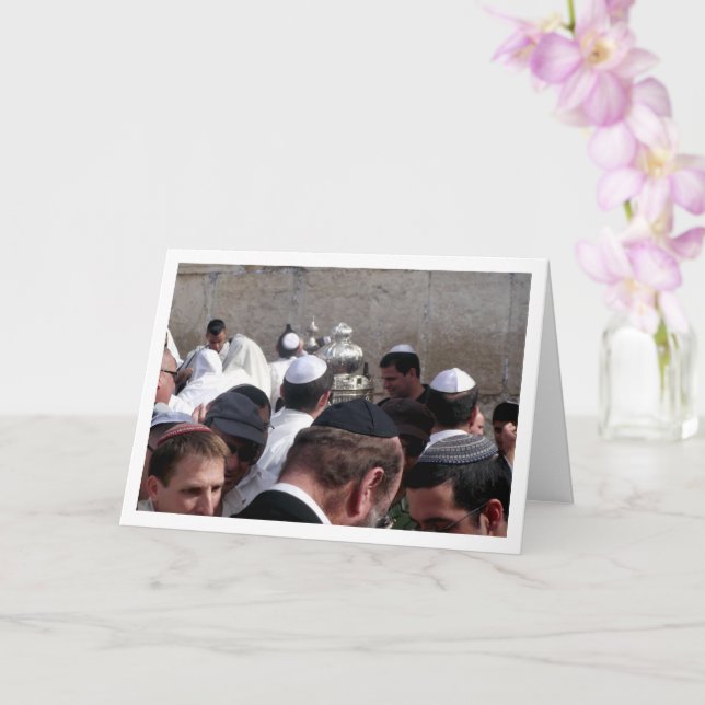 Cartão Encontro no Monte do Templo, Cidade Velha de Jerus (Orquídea)