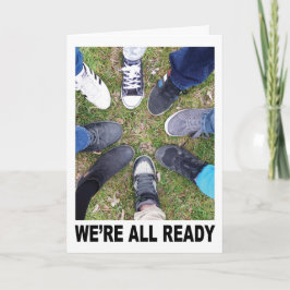 Cartão encorajamento de canceres do grupo