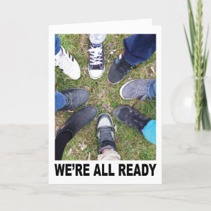 Cartão encorajamento de canceres do grupo