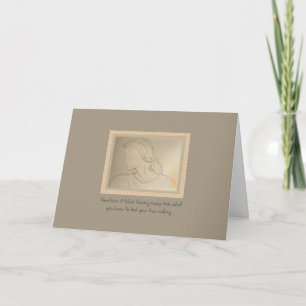 Cartão Encorajamento de Menina Ponytailed 2