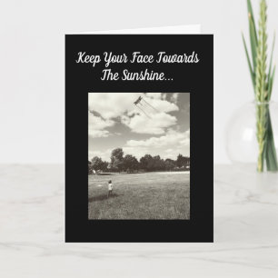 Cartão Encorajamento Enfrente O Sol Verso De Inspiração