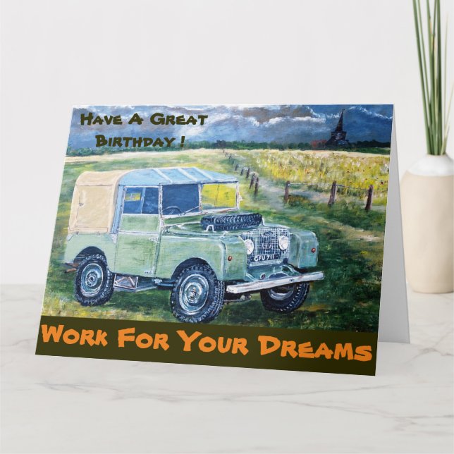 Cartão Encorajamento grande/Cartão de aniversário (Frente)