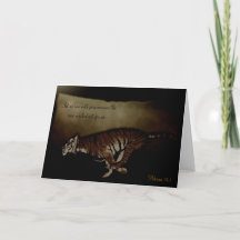 Encorajamento Inspiracional Tigre para Correr a Co