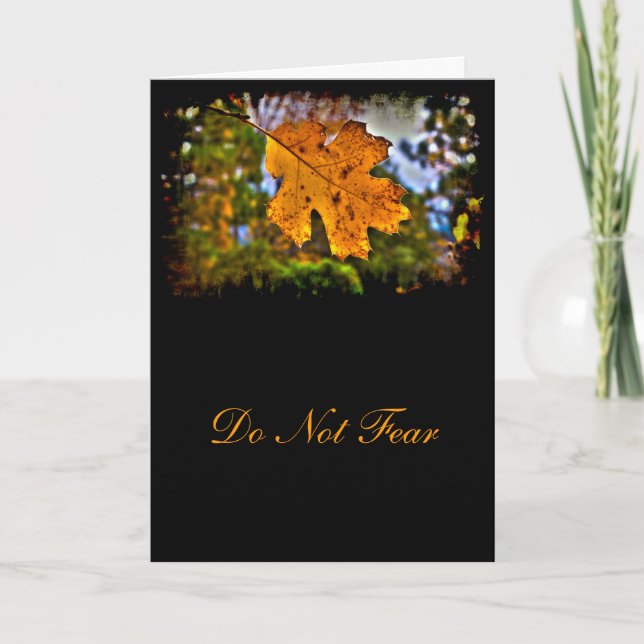 Cartão Encorajamento Isaiah 41:10 (Frente)