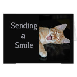 Cartão Encorajando Um Gato De Sorriso Bonito