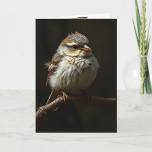 Cartão Encorajar a elevação da citação sobre o pássaro-ju