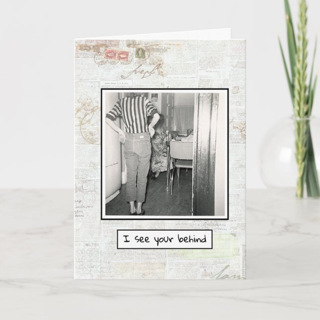 Cartão Encorajar Engraçado (Frente)