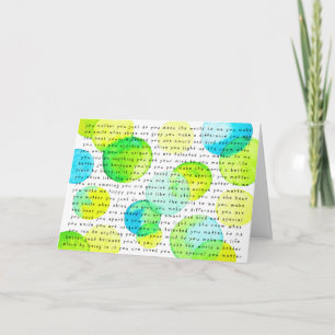 Cartão EncorajeMe Versão "Você Importa" 1