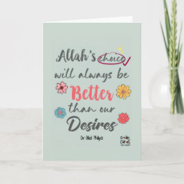 Cartão Encouragement - Islamic