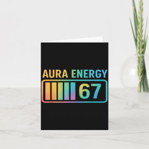 Cartão Energia Aura 67 Geração Alfa 6 7 Meme Rizz Infinit