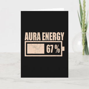 Cartão Energia Aura Em 67 Meme Divertido Seis Sete Geraçã