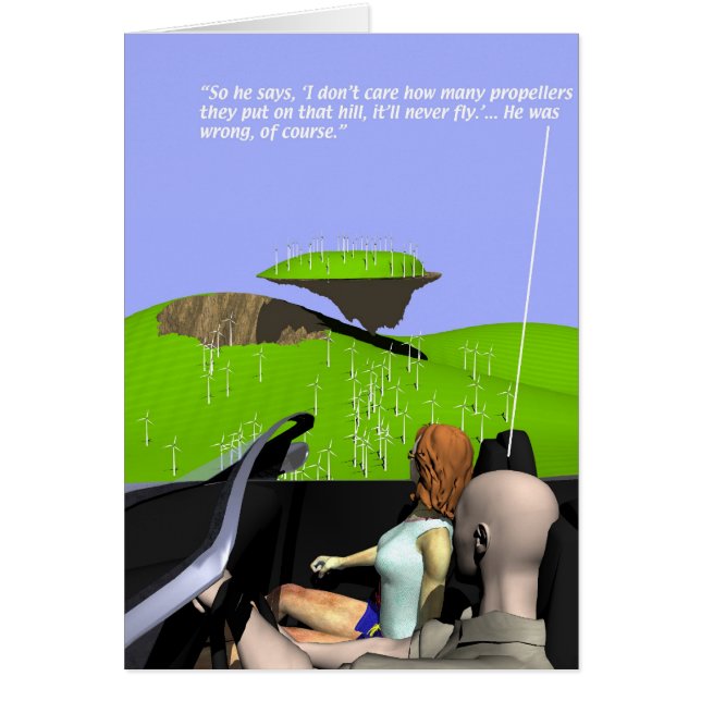 Cartão Energia - geração - moinhos de vento (Frente)