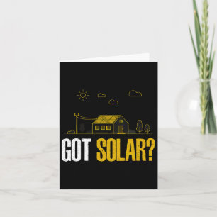 Cartão Energia Solar Tem Painéis Solares Engraçado Energi