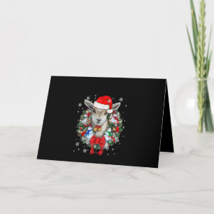 Cartão Enfeite De Natal De Cabra Presente De Natal