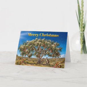 Cartão Enfeites de Natal Aussie Gumtree Cangurus