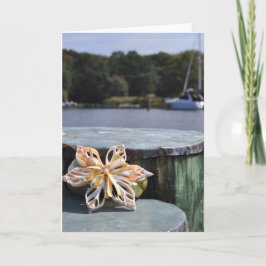 Cartão Enfeites de natal de pilotagem náutica