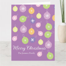 Enfeites de Natal em Pastel Flocos de Neve Violeta