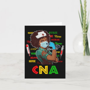 Cartão Enfermeira Afro-Americana História Negra Orgulho B