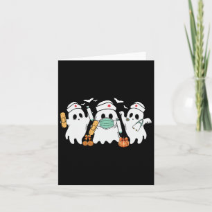 Cartão Enfermeira de Halloween Enfermeiras fantasmas Enfe