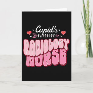 Cartão Enfermeira de Radiologia Favorita do Cupido no Dia