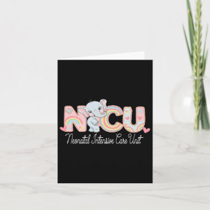 Cartão Enfermeira Elefante A Equipe Nicu Faz Carro Intens