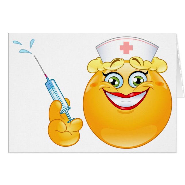 Cartão enfermeira emoji (Frente Horizontal)