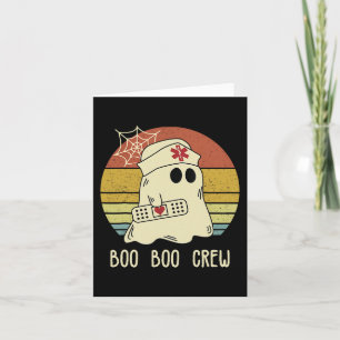 Cartão Enfermeira Ghost Women Hallowee Boo Boo