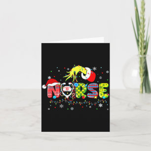Cartão Enfermeira Groovy Natal Xmas Papai Noel Rn Cna Uti