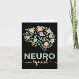 Cartão Enfermeira Neurologia Enfermeira Neuro Equipe Flor