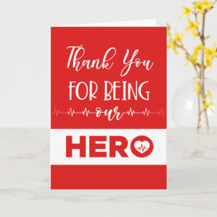 Cartão Enfermeira Obrigado Doutor Herói