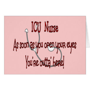 Cartão Enfermeira "olhos abertos de ICU você é Outt'a