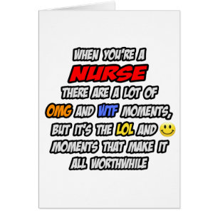 Cartão Enfermeira. OMG WTF LOL