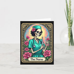 Cartão Enfermeira Skeleton Tarot Card Enfermeira Enfermei