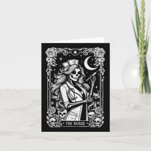 Cartão Enfermeira Skeleton Tarot Card Enfermeira Enfermei