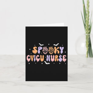 Cartão Enfermeira Spooku Enfermeira Halloween Bomba Cardí