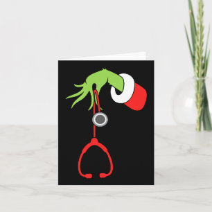 Cartão Enfermeira Stethoscope Enfermeira Xmas Pajamas Pj