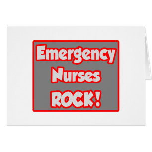 Cartão Enfermeiras de Emergência Rock!