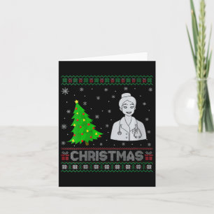 Cartão Enfermeiras Enfermeiras Xmas Tree Lighting Febre