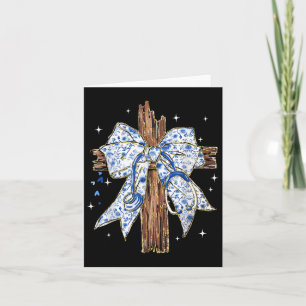 Cartão Enfermeiro Arco de Coquetes Azul Jesus Cross Steth