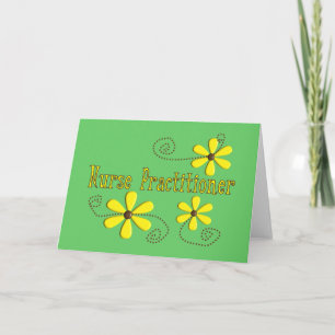 Cartão Enfermeiro Difts Daisies Design