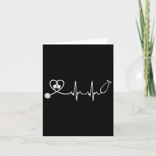 Cartão Enfermeiro Stethoscope Heartbeat Enfermeira Semana