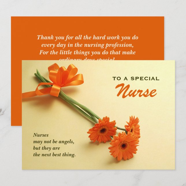 Cartão Enfermeiros Semana / Enfermeiro Dia (Frente/Verso)