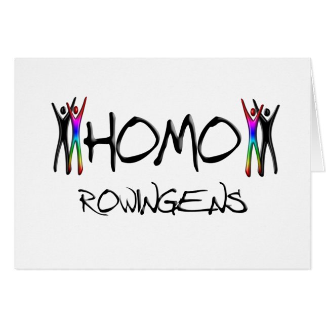 Cartão Enfileiramento do homo (Frente Horizontal)