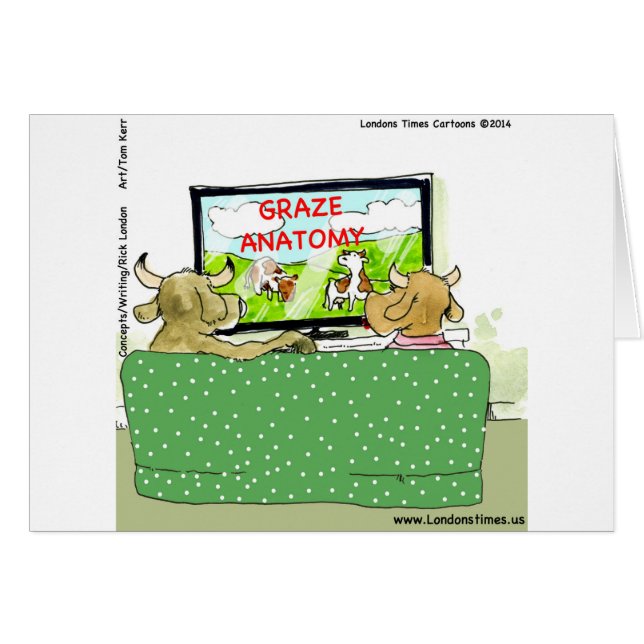 Cartão Enganando Vacas Engraçado (Frente Horizontal)