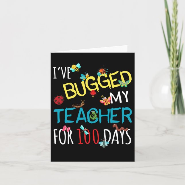 Cartão Enganei Meu Professor Por 100 Dias De Estudante K (Frente)