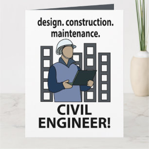 Cartão Engenheiro Civil Projeto Construção Engenheiro Civ