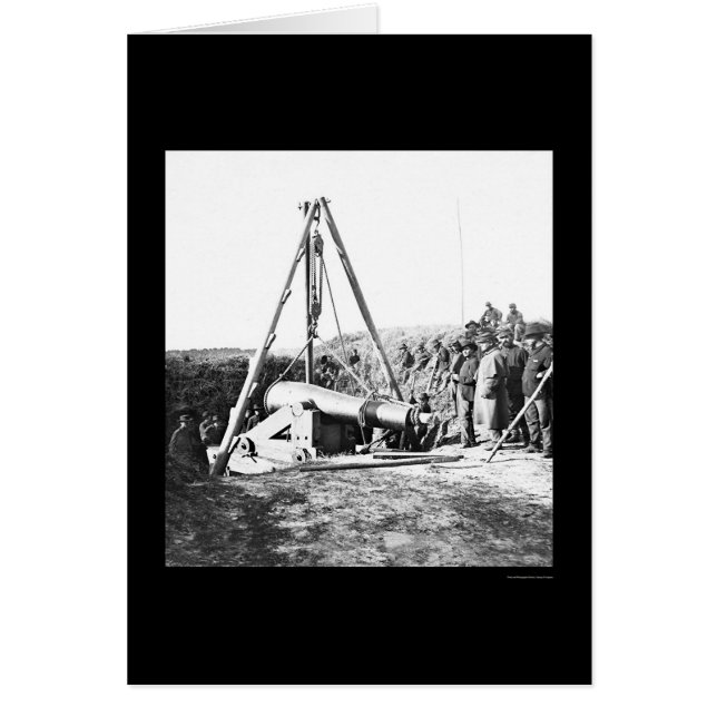 Cartão Engenheiros Removendo uma arma para o General Sher (Frente)