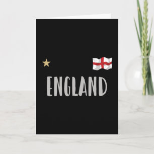 Cartão England Football Fan Shirt English Flag