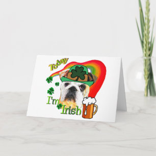 Cartão English Bulldog St Patricks Day