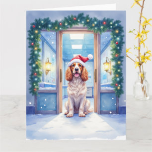 Cartão English Cocker Spaniel Posto de Enfermagem Chapéu